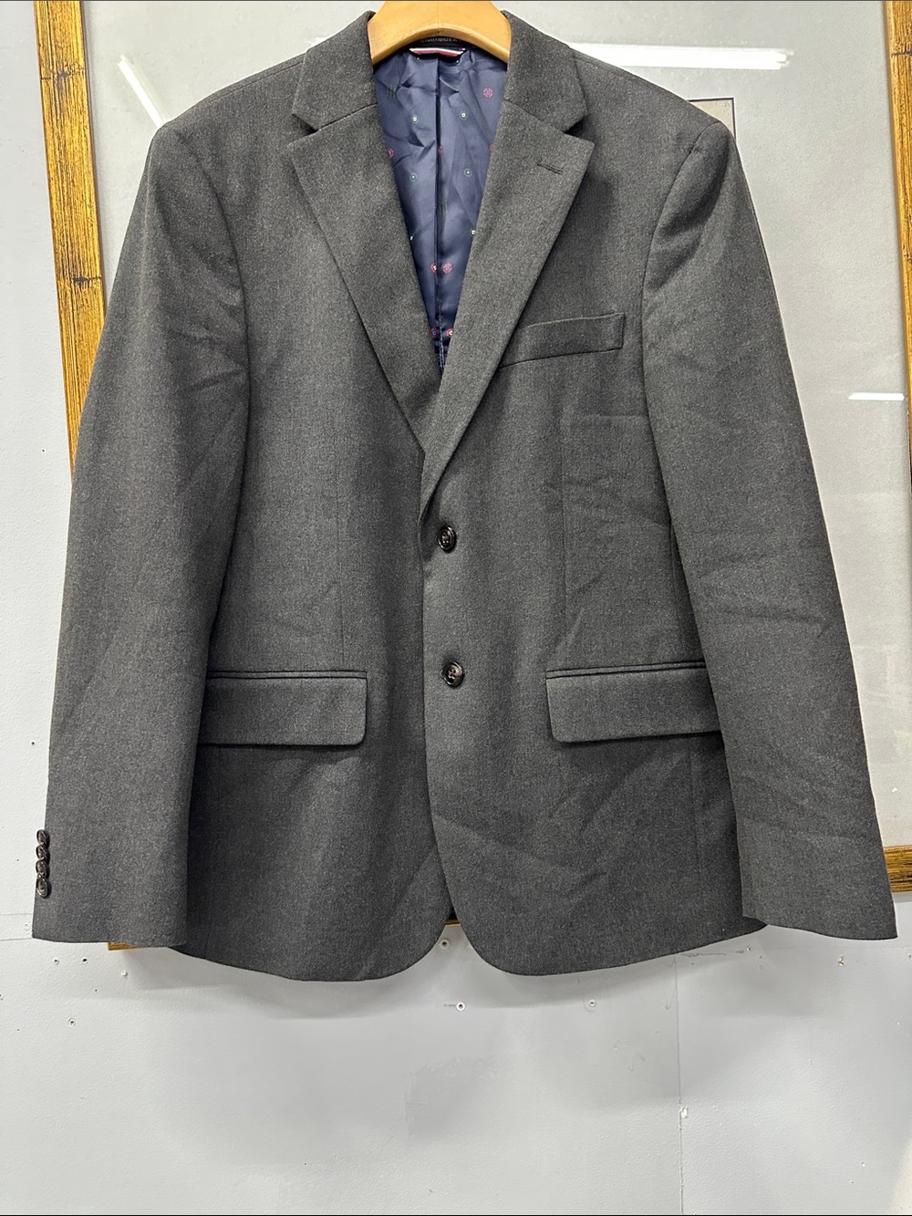 Tommy Hilfiger Charcoal Gray Two-Button Sport Coat